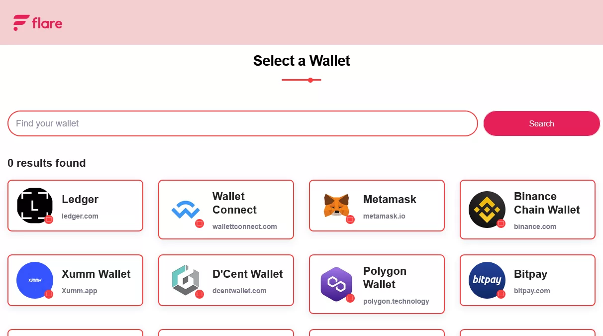 Flare Scan Wallet Connect