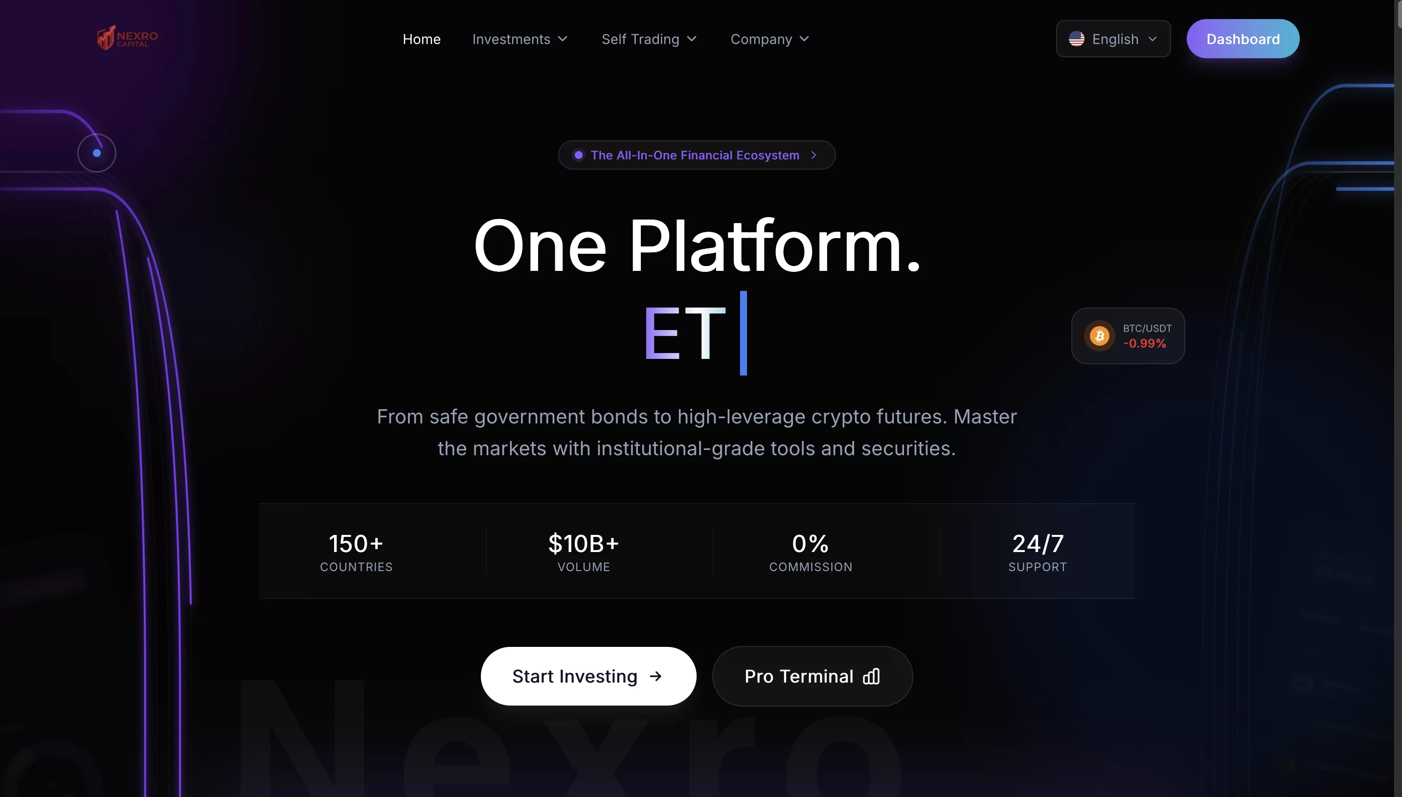 NexroCapital – Investment, Trading & Wealth Management Platform